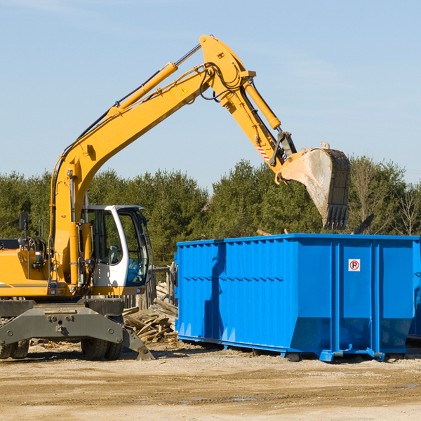 what are the rental fees for a residential dumpster in Oakes